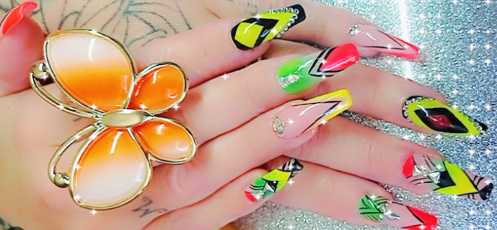 Extension Ongles de la main Papillon